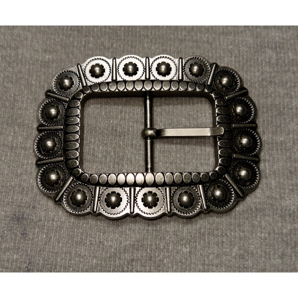 Silver Studded Bridle Buckle Western Riding‎ Equestrian Ranch